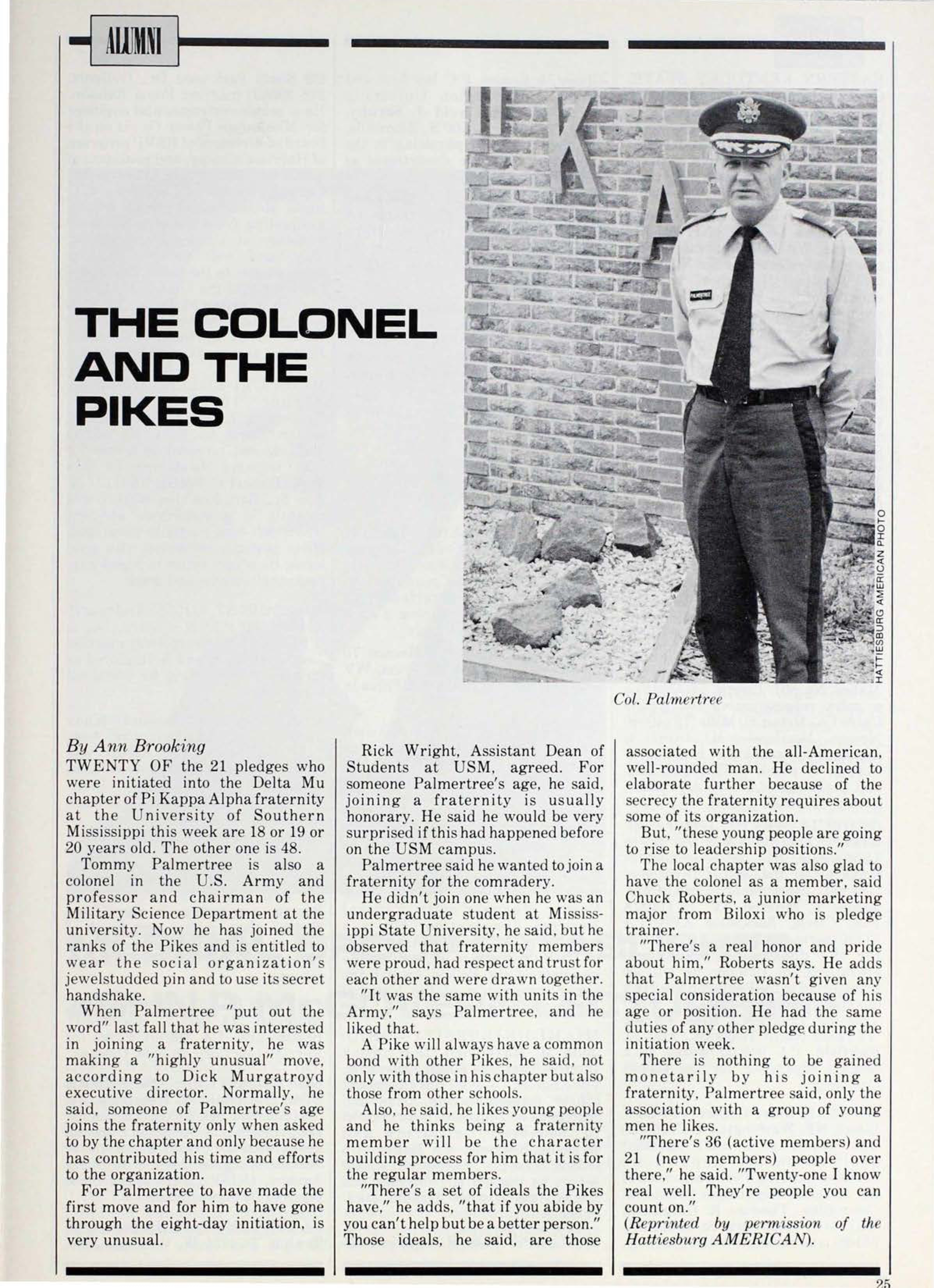 Alumni: The Colonel And The Pikes